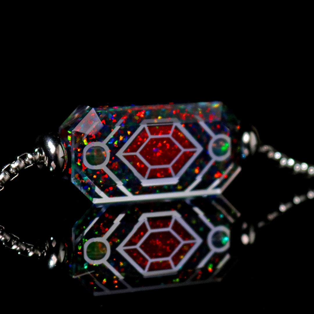Socketed Opal Tablet Bracelet (7-8")