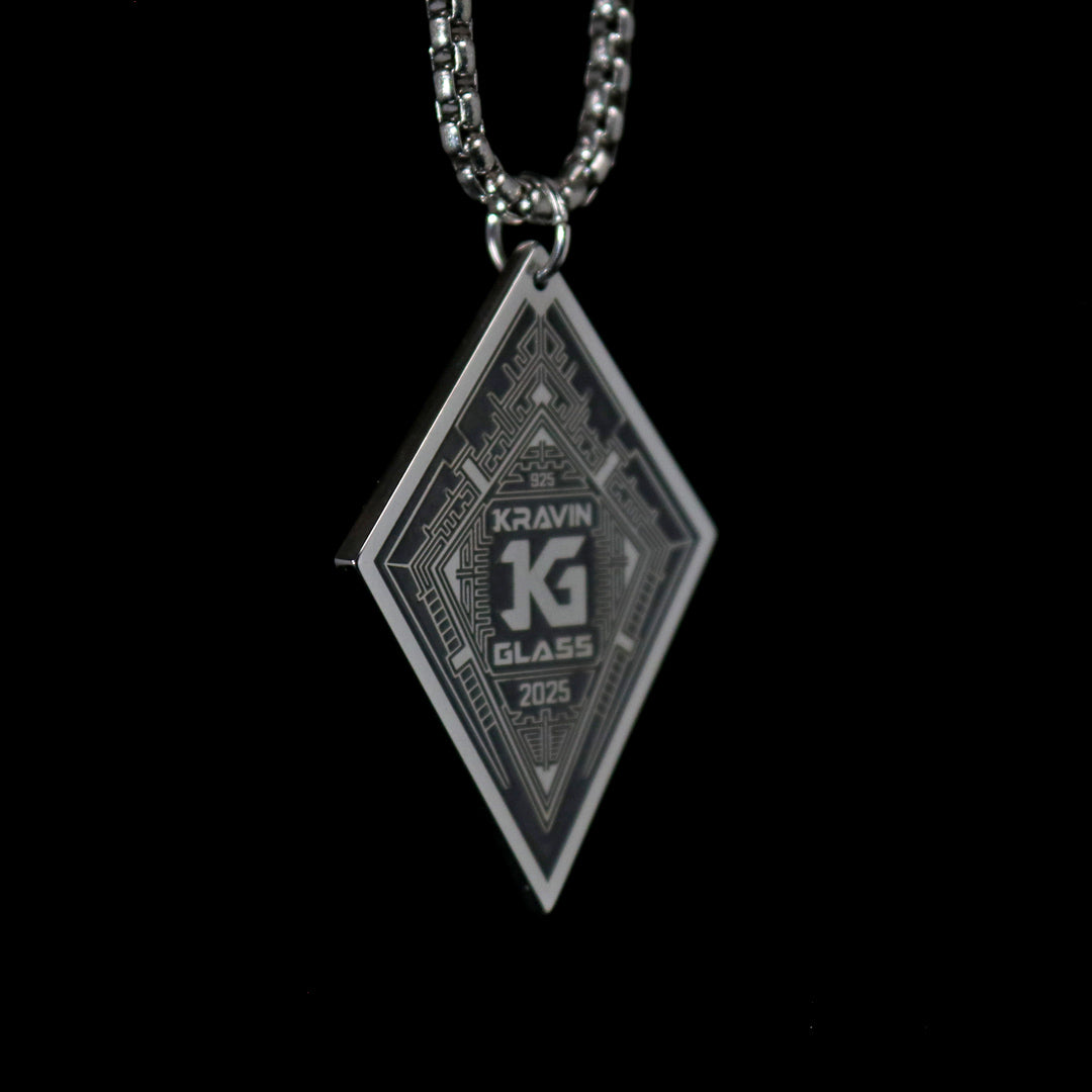 Socketed Silver HoloGem Pendant