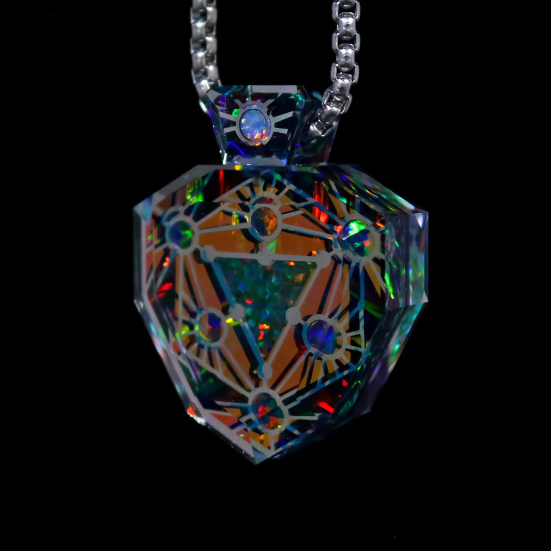 Socketed Opal Shield Amulet