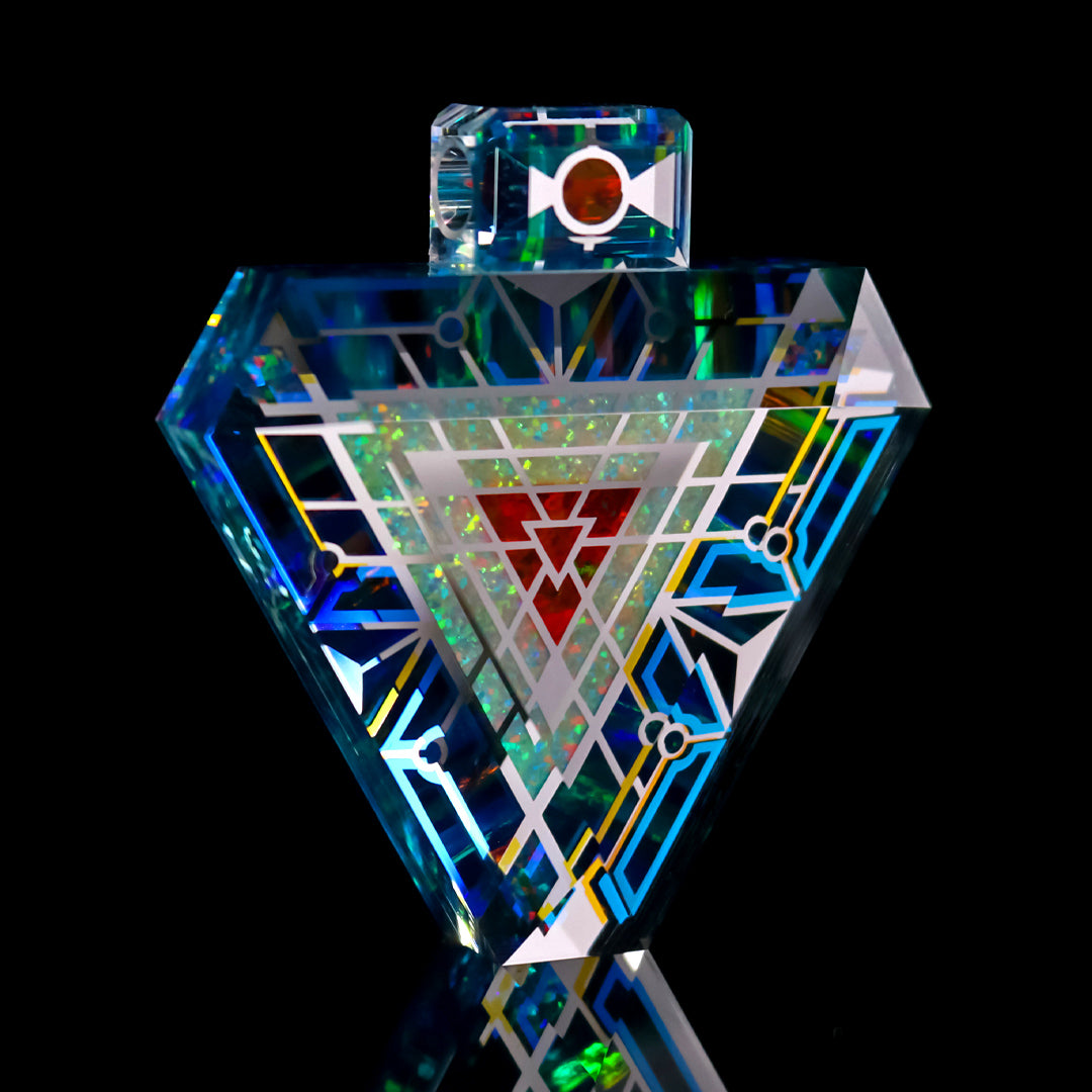 Teal Trifecta Tet Pendant
