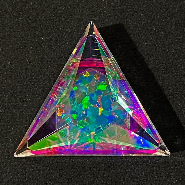 Faceted Triangle Opal Pendant