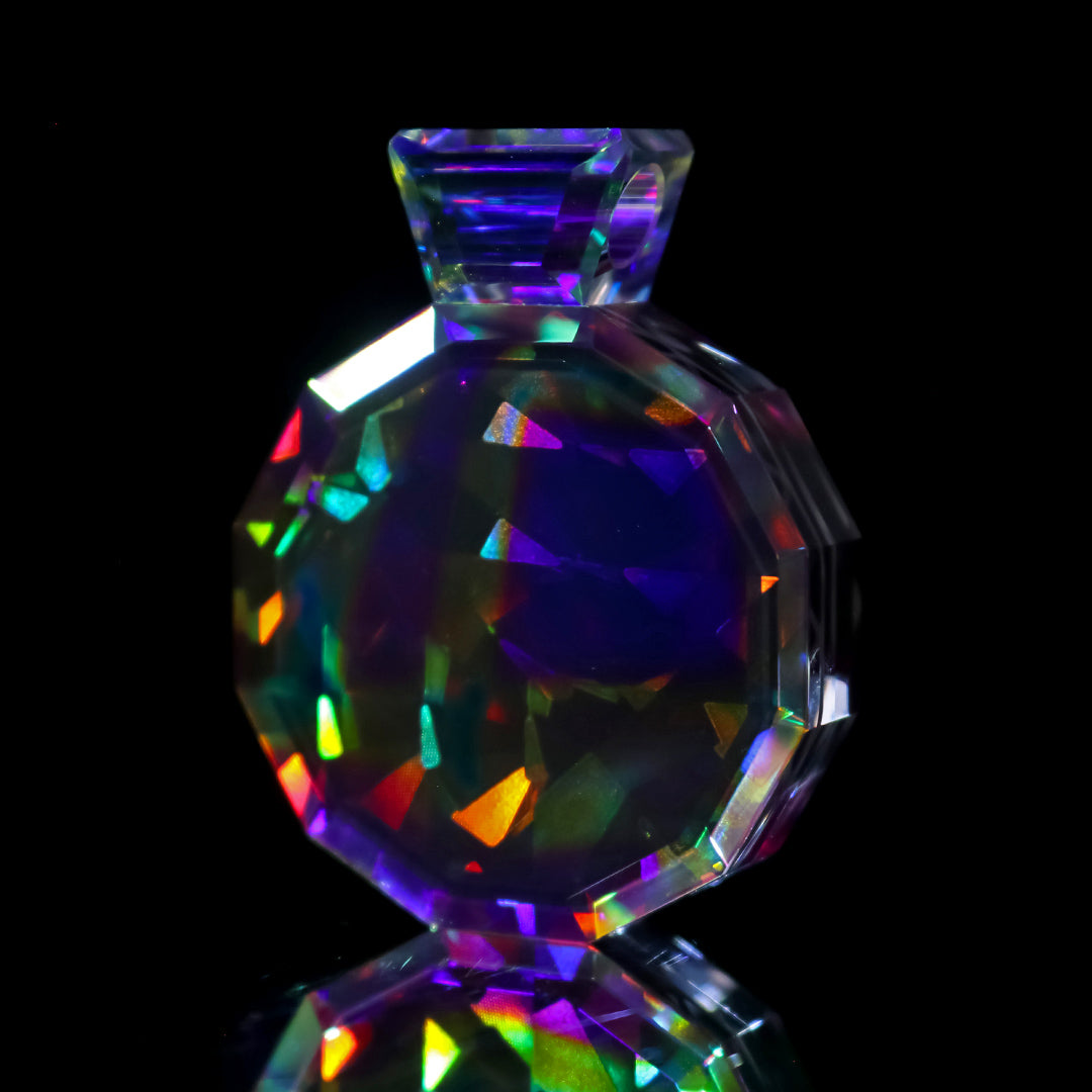 Faceted UV Holo Gem Pendant