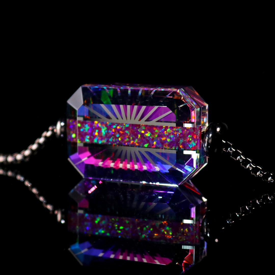 Faceted UV Opal Bracelet (7"-8")