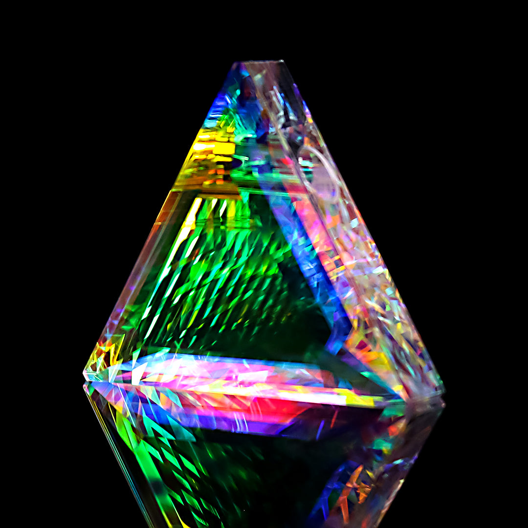 Faceted Triangle Opal Gem Pendant