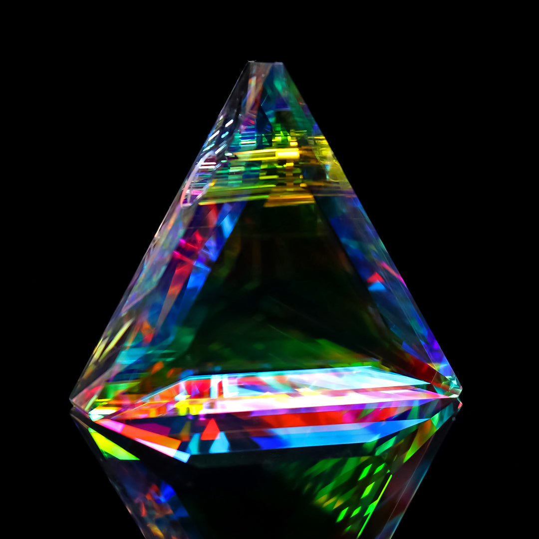 Faceted Triangle Opal Gem Pendant