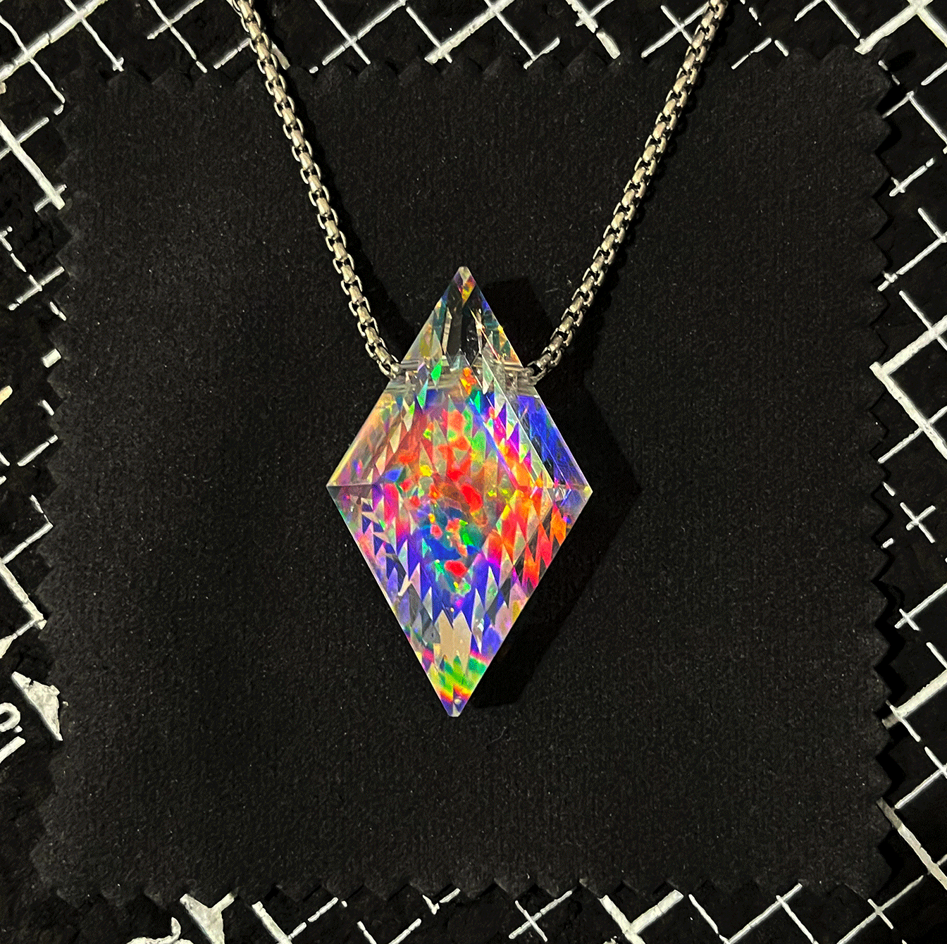 Faceted SW Opal Amulet