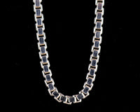 24" Venetian Box Sterling Silver Chain