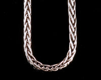 24" Sterling Silver Spiga Wheat Chain
