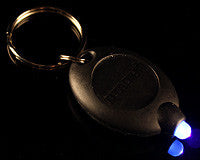 Black UV Keychain Light
