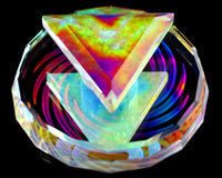 Faceted Dichro Cyclone Carb Cap #7