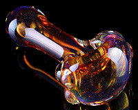 Dave Umbs Amber Purple Frit Pipe