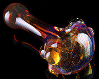 Dave Umbs Amber Purple Frit Pipe
