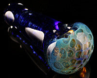 Crumb Twisted Frit Honeycomb Pipe