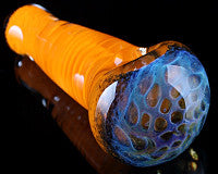 Crumb Twisted Frit Honeycomb Pipe