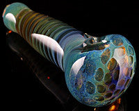 Crumb Twisted Frit Honeycomb Pipe