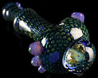 Firekist Snake Skin Anemone Implosion Pipe