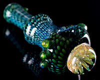 Firekist Snake Skin Airtrap Anemone Marble Pipe
