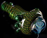 Firekist Snake Skin Fume Collaspe Marble Pipe