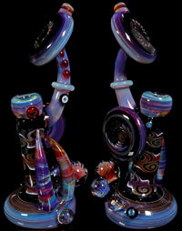 Dave Umbs Amber Purple Bubbler