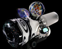 Dave Umbs 18mm Crushed Opal Wig Wag Slide