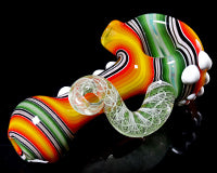 Global Glassworks UV DNA Cane Linework Pipe