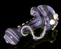 Global Glassworks DNA Cane Linework Pipe