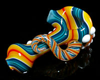Global Glassworks DNA Cane Linework Pipe