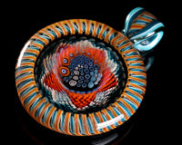 Global Glassworks DNA Cane Mille Pendant