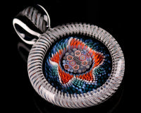 Global Glassworks DNA Cane Mille Pendant