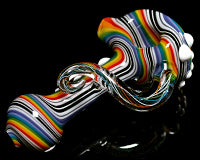 Global Glassworks DNA Cane Linework Pipe