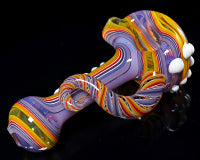 Global Glassworks DNA Cane Linework Pipe