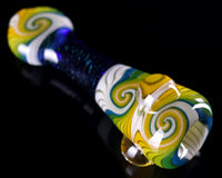 Mitchell Glass Iridized Cobalt Linework Hitter