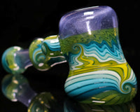 Mitchell Glass Blue Satin 2x4 Linework Hammer