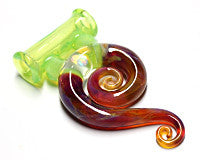 Double Spiral w/ Opal Pendant