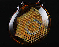 Teurfs 3D Honeycomb Disk Pendant