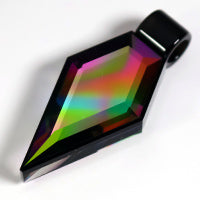 Faceted Dichro Diamond Pendant