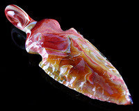 MB Flint Knapped Arrowhead Pendant