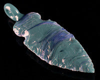 MB Flint Knapped Arrowhead Pendant
