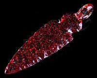 MB Dichro Knapped Arrowhead Pendant