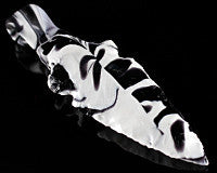 MB Flint Knapped Arrowhead Pendant