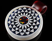 GlassMaze Rettistar Opal Inlay Pendant