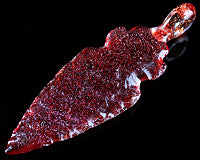 MB Flint Knapped Dichro Arrowhead