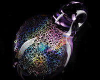 Subtl Nightshade Dichro & Opal Pendant