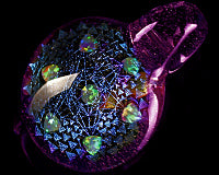 Subtl CFL Medusa Dichro & Opal Pendant