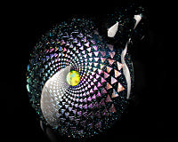 Subtl Stardust Dichro & Opal Pendant