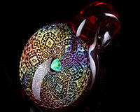 Subtl Pomegranate Dichro & Opal Pendant