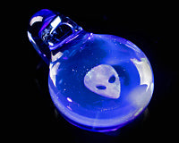 Empty Dish UV Alien Opal Pendant