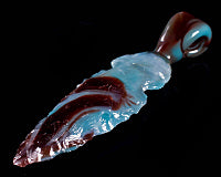 MB Flint Knapped Arrow Head Pendant