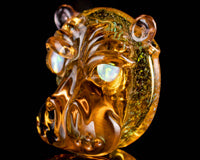 Crux Glass Dichro Hippo Pendant #31
