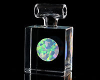 Post Glassworks Opal Coin Cube Pendant
